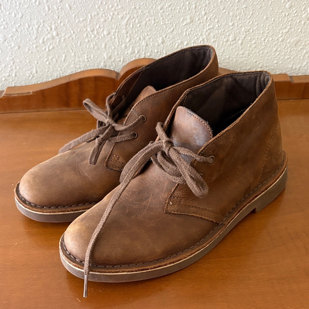 Brown Leather Chukka Boots